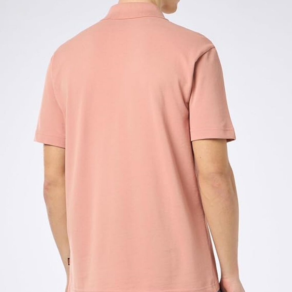 NWT BOSS Men’s XL Pebrid Cotton-Pique Polo Shirt with Contrast-Fabric Pocket - Picture 2 of 4